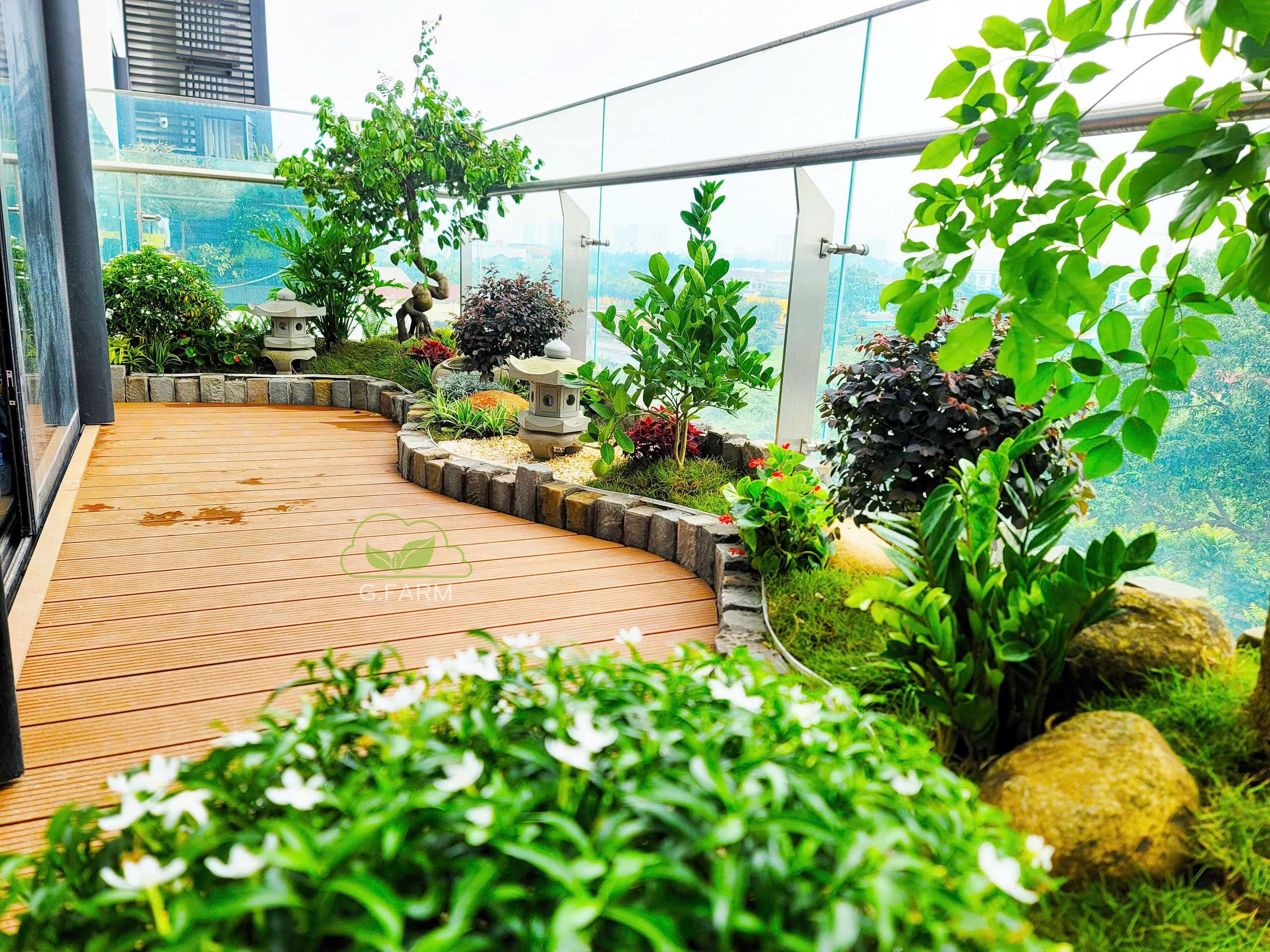 Tiểu cảnh ban công vườn nhật